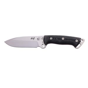 Cuchillo J&V Cuchillo Wolf MICARTA Negra Funda Piel