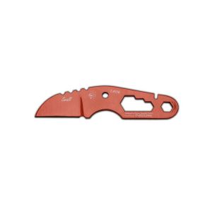 Cuchillo J&V Cuchillo Small Lacado Naranja Funda KYDEX para Bolsillo