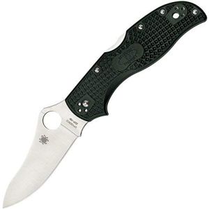 Navaja Spyderco Stretch 2  ZDP-189, verde C90PGRE2 con hoja de acero ZDP189 de 9 cm filo liso y empuñadura de FRN verde de 12 cm