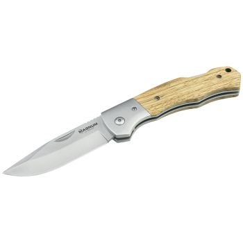 Cuchillo de Caza BOKER MAGNUM ELK HUNTER con hoja de acero 440A de 11 cm y empuñadura de madera de palorosa de 11 cm 02GL683