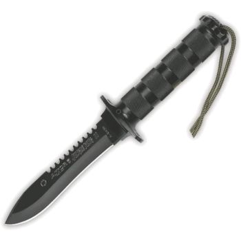 Cuchillo AITOR JUNGLE KING II NEGRO con hoja de acero Inox X42 de 13